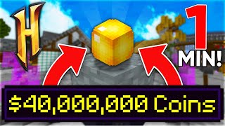 How To Earn 40 MILLION Hypixel Skyblock Coins In 1 Minute! (Hypixel Skyblock)