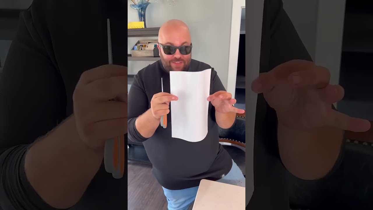 How To Fit Your Whole Body Thru A Sheet Of Paper CHALLENGE REVEALED Shorts