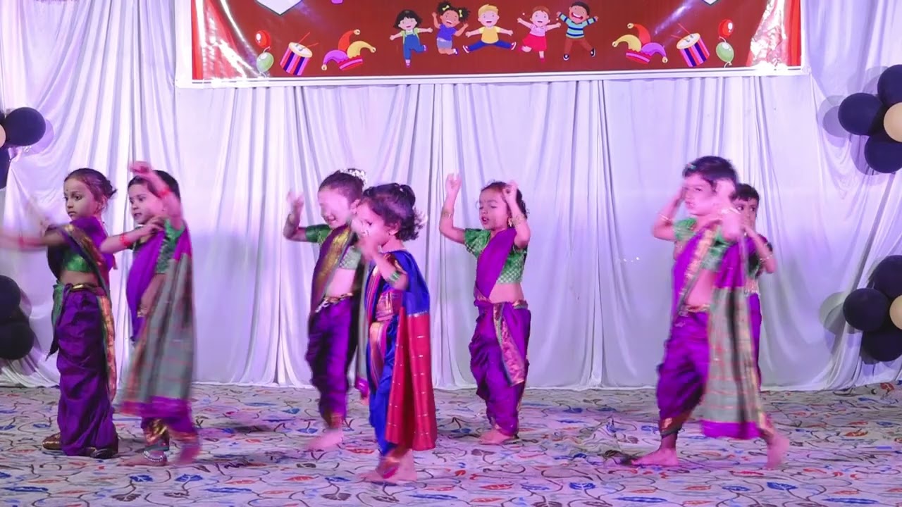 नांदण नांदण होत रामाचं नांदणं/लाल दिव्याच्या गाडीला होत कोणाच योगदान.डान्स परफॉर्मन्स jr.Kg.student