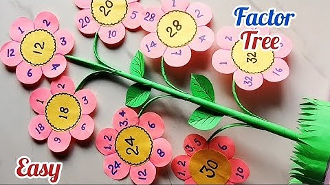 Factors of Number ||Math project || Math project for class 5,6 || #Mathtlm​Factor Tree Math project 