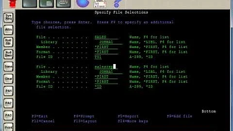 AS400 Query Tutorial - Joining Files
