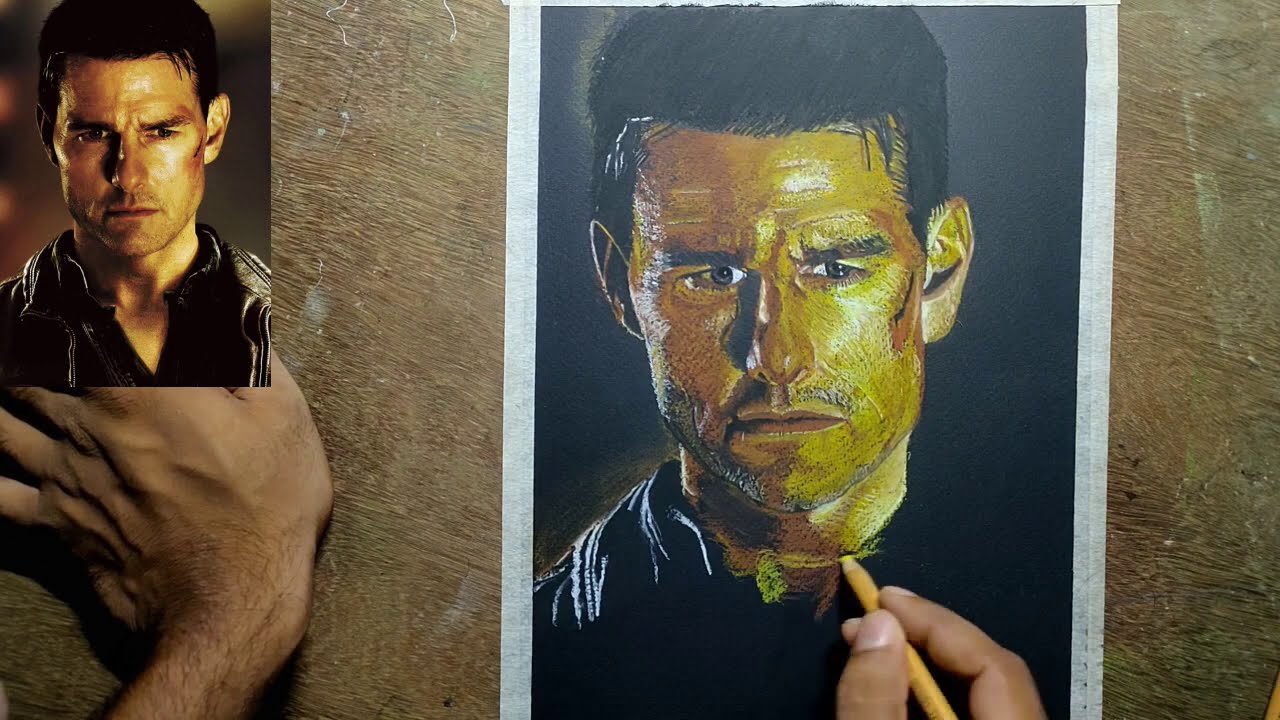 Tom Cruise Drawing Soft Pastel Drawing Jack Reacher Movie Poster Maxresdefault
