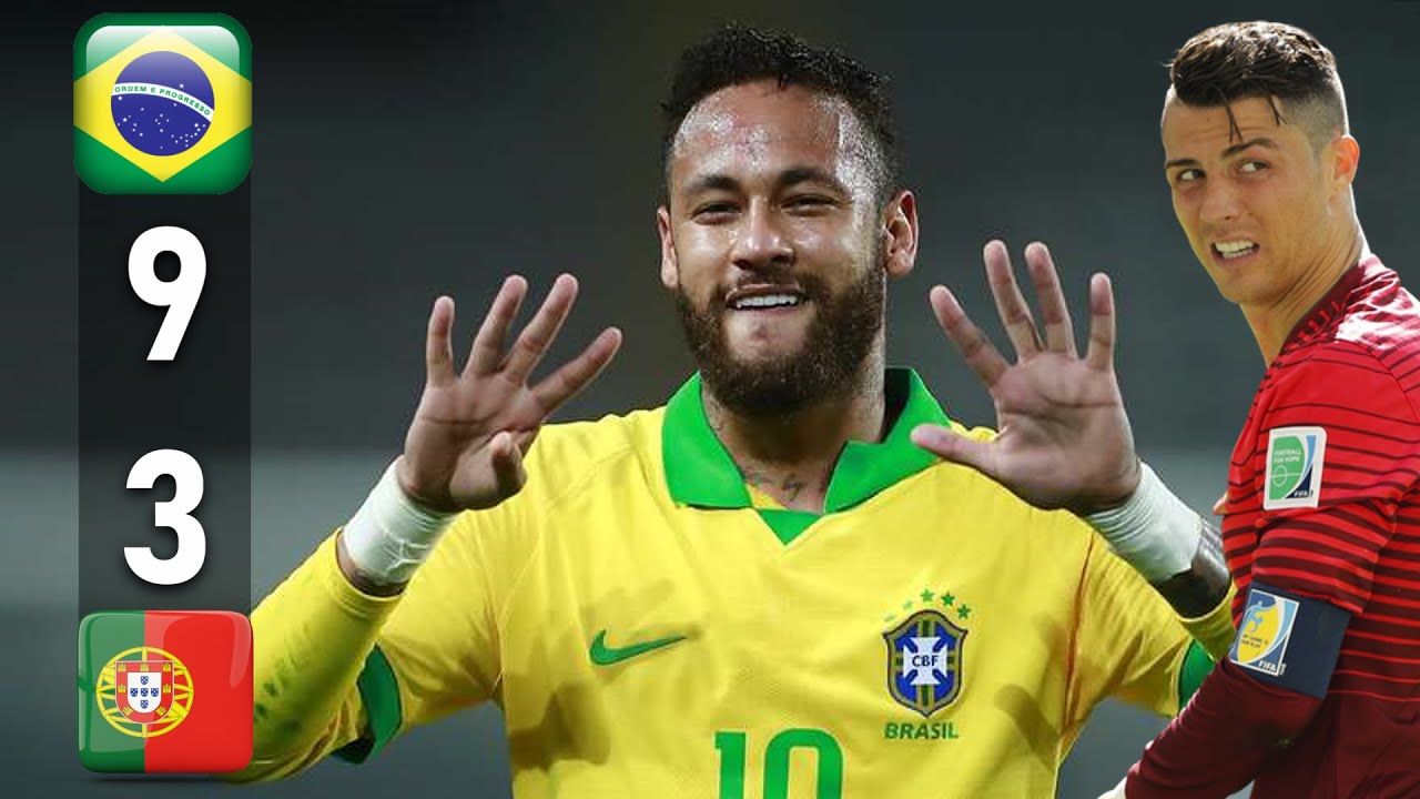 Neymar & Ronaldo Show! Brazil vs Portugal (9-3) Full Review