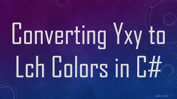 Converting Yxy to Lch Colors in C#