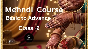 Mehndi class Day-2 | Mehndi Tutorial for Beginners | Basic Elements  #av_heena_artist #mehndi #art 