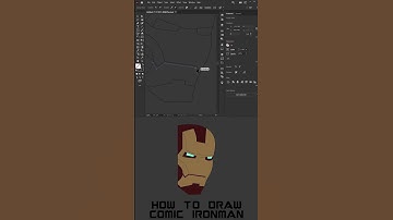 How to draw ironman comic character in adobe illustrator