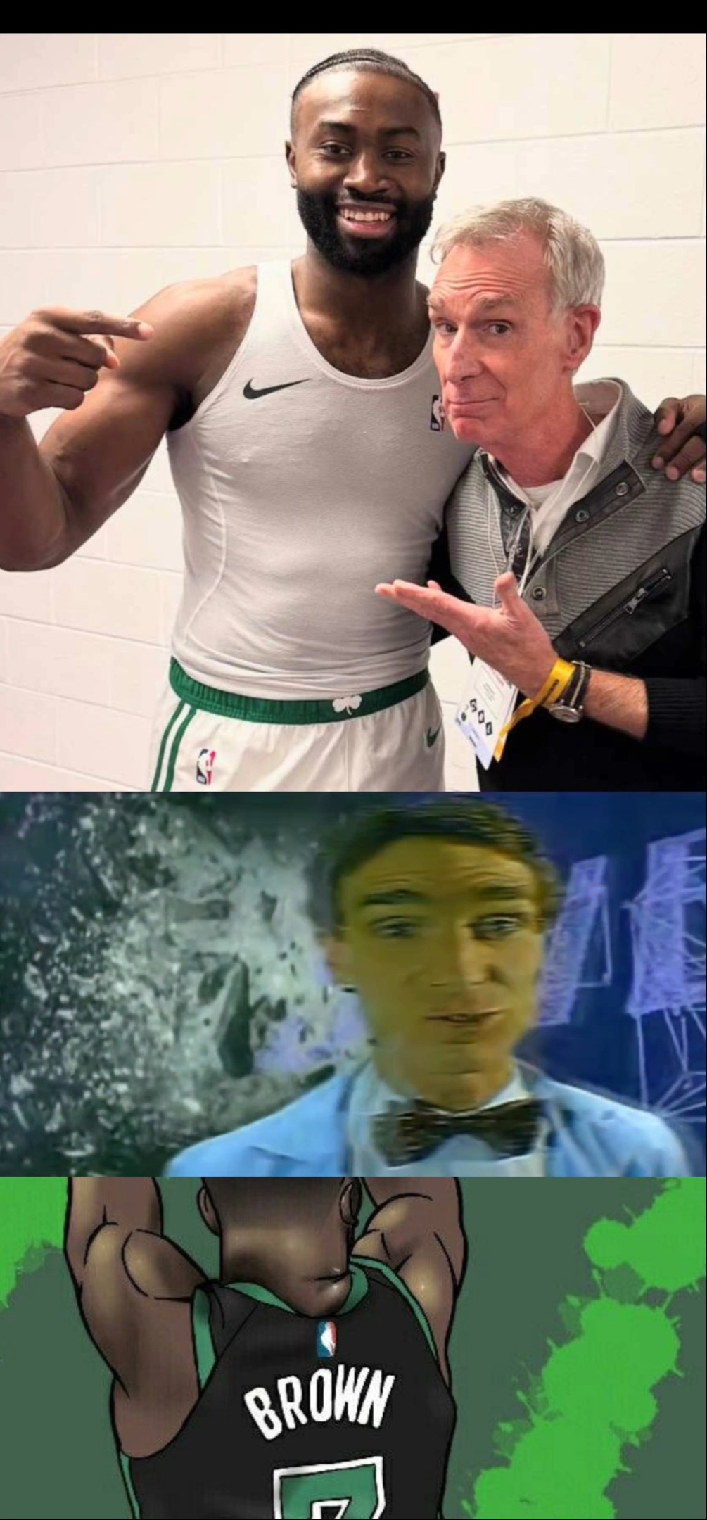 BILL NYE IS A CELTICS FAN \u0026 JAYLEN BROWN LINKED #nba #bostonceltics #billnyethescienceguy #science