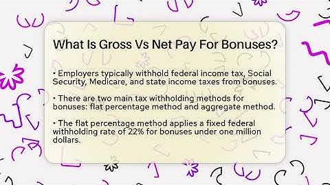 What Is Gross Vs Net Pay For Bonuses? - Your Paycheck Planner