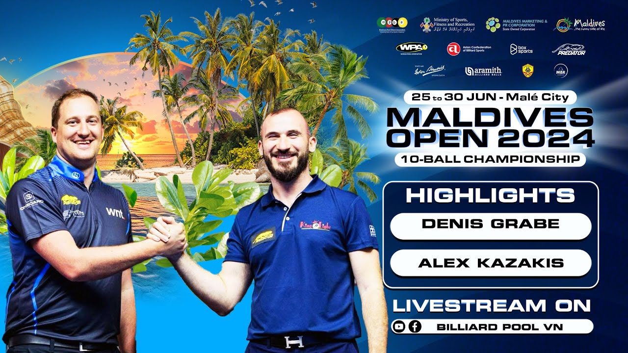 HIGHLIGHTS | Denis Grabe vs Alex Kazakis | Maldives Open 2024 - 10 Ball Championship | Grand Final