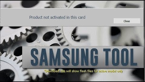 Samsung Tool Pro Activation _ Product Not activated in This Card