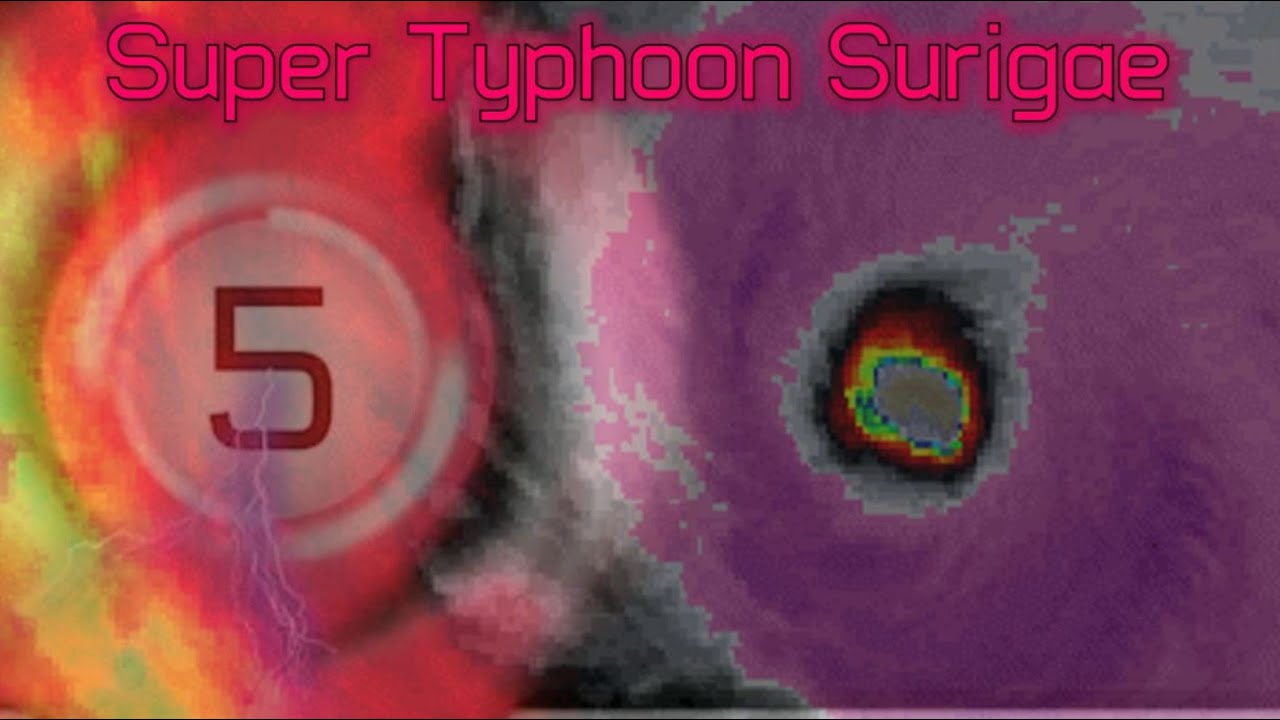 Track of Super Typhoon Surigae (2021) - YouTube