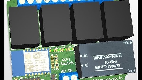 SmartSwitch ESP8266 Based WiFi Controlled Switch for Home Automation