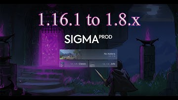 Sigma Minecraft Hacked Client 1.16.1 to 1.8.x + Free Download
