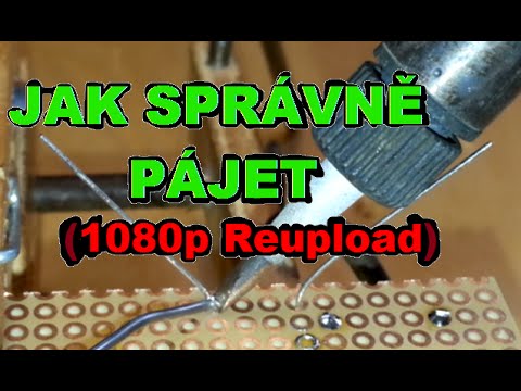 Video: Jak Pájet Smd