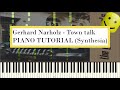 Gerhard narholz  town talk aka roblox copyright replacement music piano tutorial synthesia