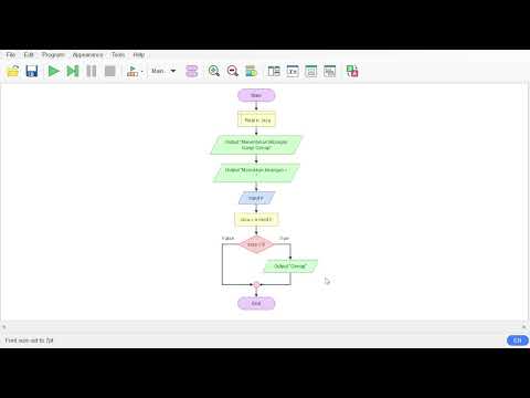 Flowgorithm bilangan ganjil genap
