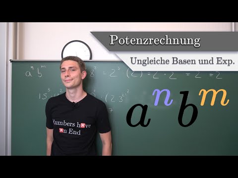 Potenzrechnung #7 - Ungleiche Basen und Unterschiedliche Exponenten. Für Anfänger einfach Erklärt!