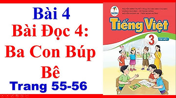 Tiếng Việt Lớp 3 | Bài 4 | Bài Đọc 4 | Ba Con Búp Bê | Trang 55 56 | Sách Cánh Diều