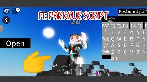 ROBLOX FE PARKOUR SCRIPT using FLUXUS EXECUTOR played at THE CHOSEN ONE - script link on comments