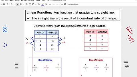 8.F.3:   Determining if a Table is a Linear Function
