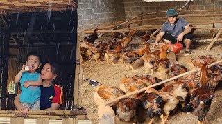 Single mother - picking vegetables, preparing food, daily chores