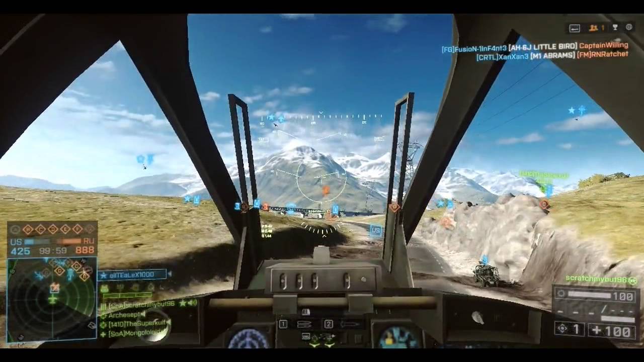 Battlefield 4 Epic Jet Swap Sniper Road Kill RPG Vs Heli, BFH and