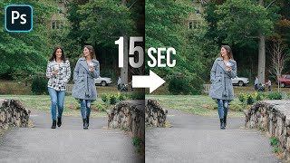 remove people in 15 seconds with photoshop!