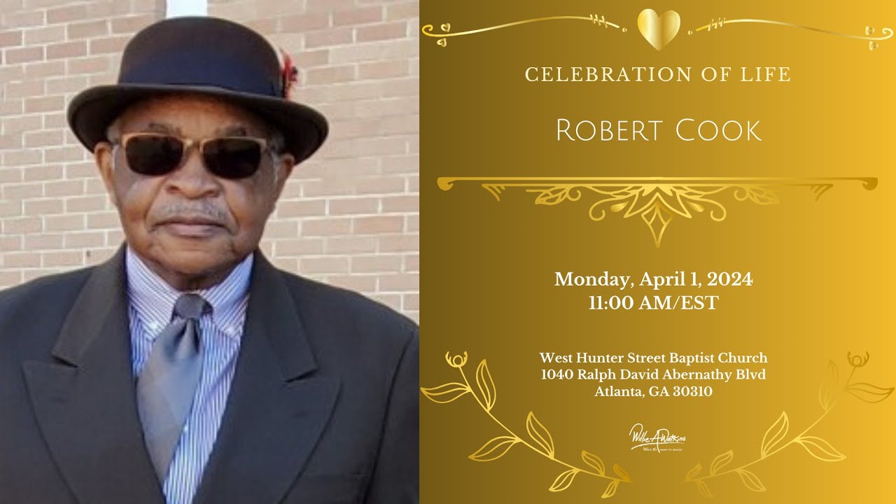 Celebrating The Life & Legacy of Robert Cook - YouTube