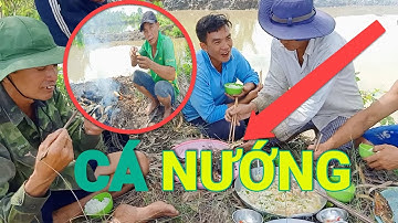 Thuốc cá rất nhiều trên đầm tôm ở miền tây tập 3 - Ăn Cá Nướng Trên Đồng Vuông Tôm