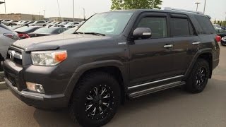 This is a 2011 toyota 4runner 4wd 4dr v6 sr5 with 5-speed a/t
transmission gray[01g3,magnetic grey metallic] color and black
interior color. video re...