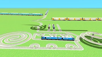  TRACKS🐍 CROSSING TRAINS CIRCLE RISKY ZIG ZAG UTRUN CURVED RAILWORK BEANG 💞
