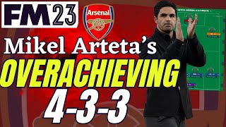 Mikel Artetas OVERACHIEVING 4-3-3 at Arsenal on FM23