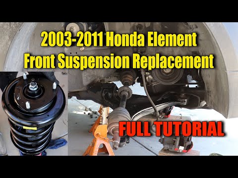 2003-2011 Honda Element Front Suspension Struts, Ball Joints, Tie-Rod, Sway Bar Bushing **Tutorial**