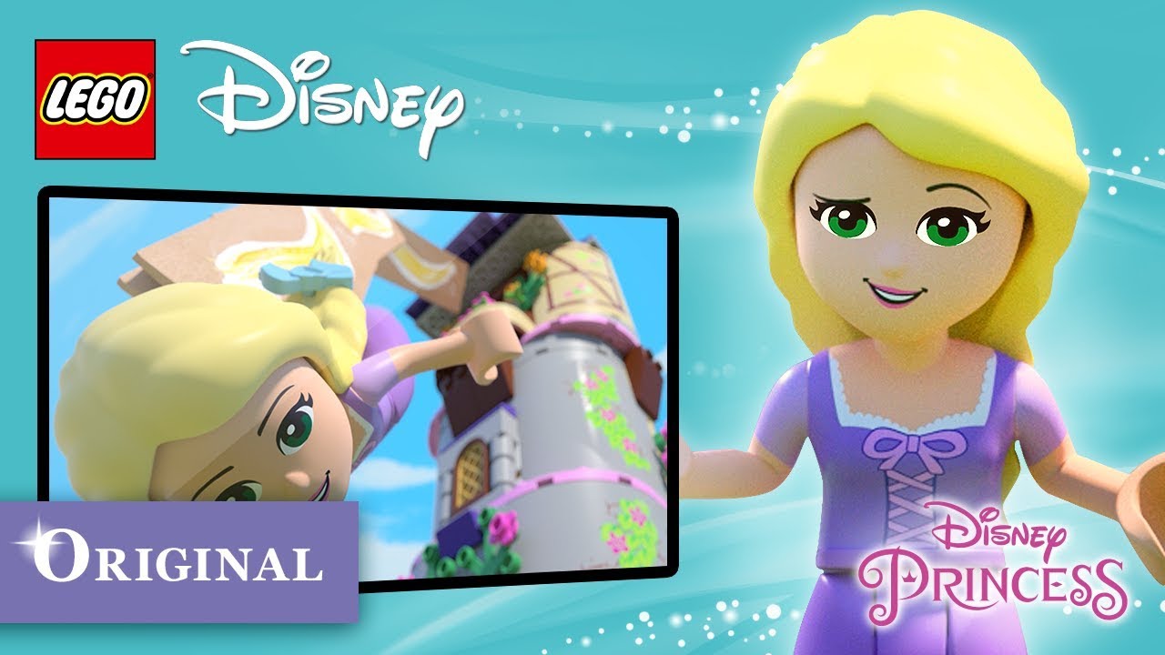 Rapunzel in "Escape from the Tower" - LEGO Disney Princess Minisode - YouTube