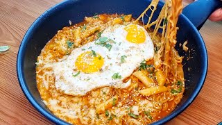 If you want to try something new, then make this 5 Minute Cheesy Ramyeon & Tteokbokki Recipe