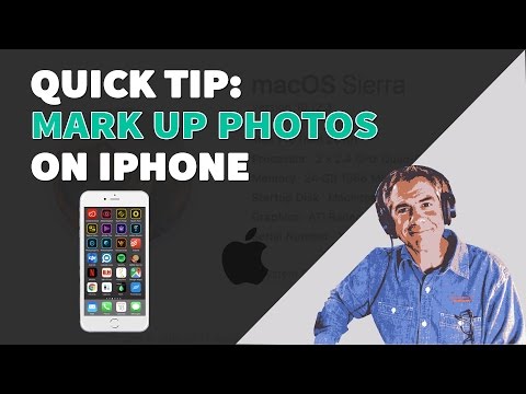 Video: Hoe een foto op de iPhone markeren?