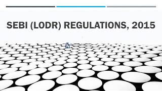 SEBI (LODR) REGULATIONS, 2015 -  PART 1