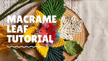 DIY Macrame Leaf Pattern 2