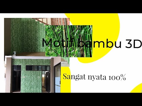 Wallpaper Dinding 3d Motif Bambu 9 99 Nyata Youtube