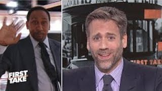 Stephen A  walks off set over Max's change in Tom Brady falling off a cliff theory  First Take