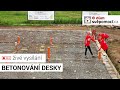 Betonování desky - e4 dům svépomocí (živé vysílání)