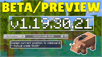 MCPE 1.19.30.21 BETA/PREVIEW COPY CORDINATES ADDED! Minecraft Pocket Edition Bug Fixes!