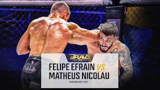 Felipe Efrain vs Matheus Nicolau | FREE MMA Fight | BRAVE CF 25