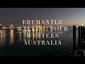 Relaxing fremantle walking tour  quiet predawn  historic port  westend