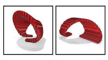 Rhino Grasshopper (Parametric Waffle Pavilion)