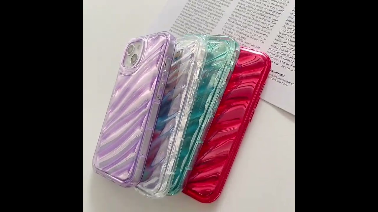 Силиконовый чехол "Laser Wavy" для iPhone 14 Pro Max Белый