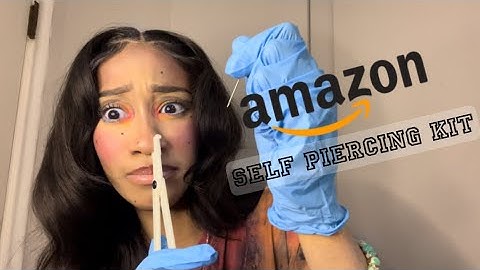 FINALLY PIERCING MY NOSE | diy nose piercing | Amazon finds