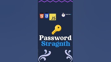 password straight check || How to create password straight check using html css and js | #shorts