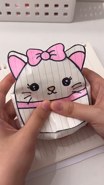 Paper squishmallow tutorial #asmr #squishmallow #papersquishy #paper #diy