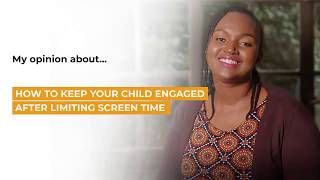 How to Keep Your Child Engaged After Limiting Screentime